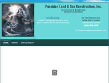 Tablet Screenshot of poseidonmarine1.com